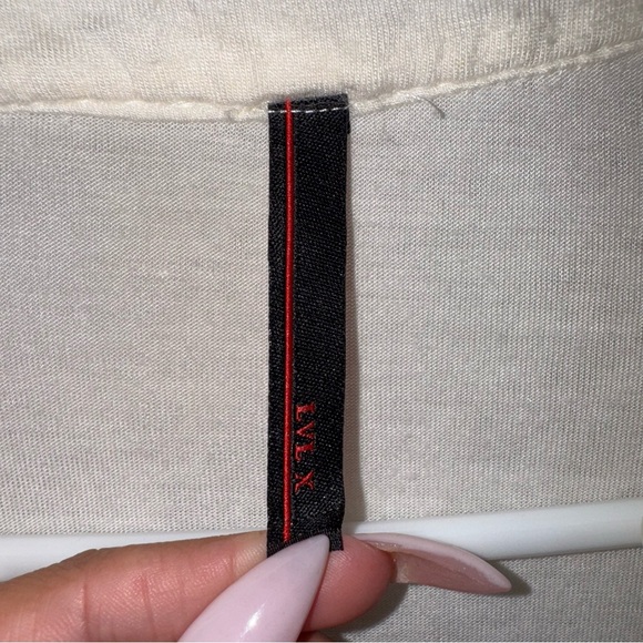 Cream and Black Y2K Sheath Dress with Ruffled Bib Collar Size Small with Pockets - Picture 2 of 7